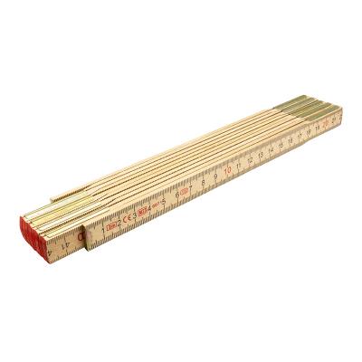 Meterstock 2M med 10 skarvar i björkträ (klass III)
